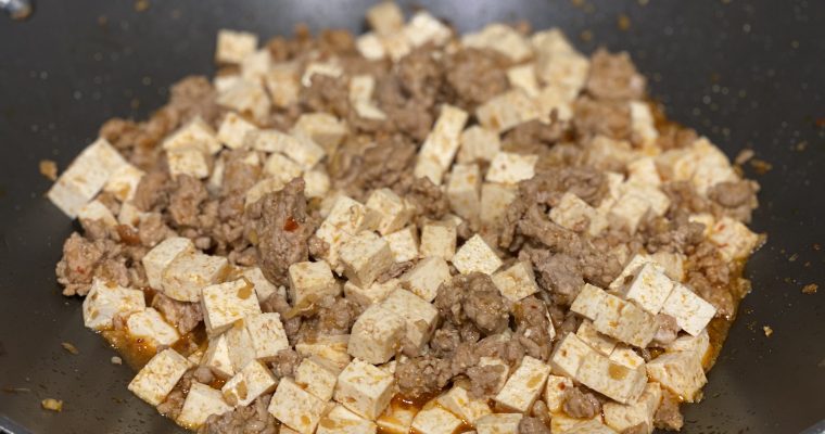 Mapo Tofu (without Sichuan Peppercorns)