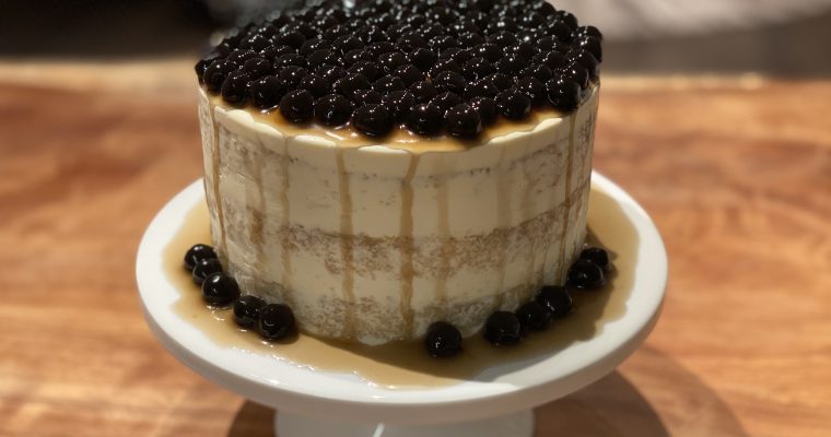 Boba Milk Tea Cake